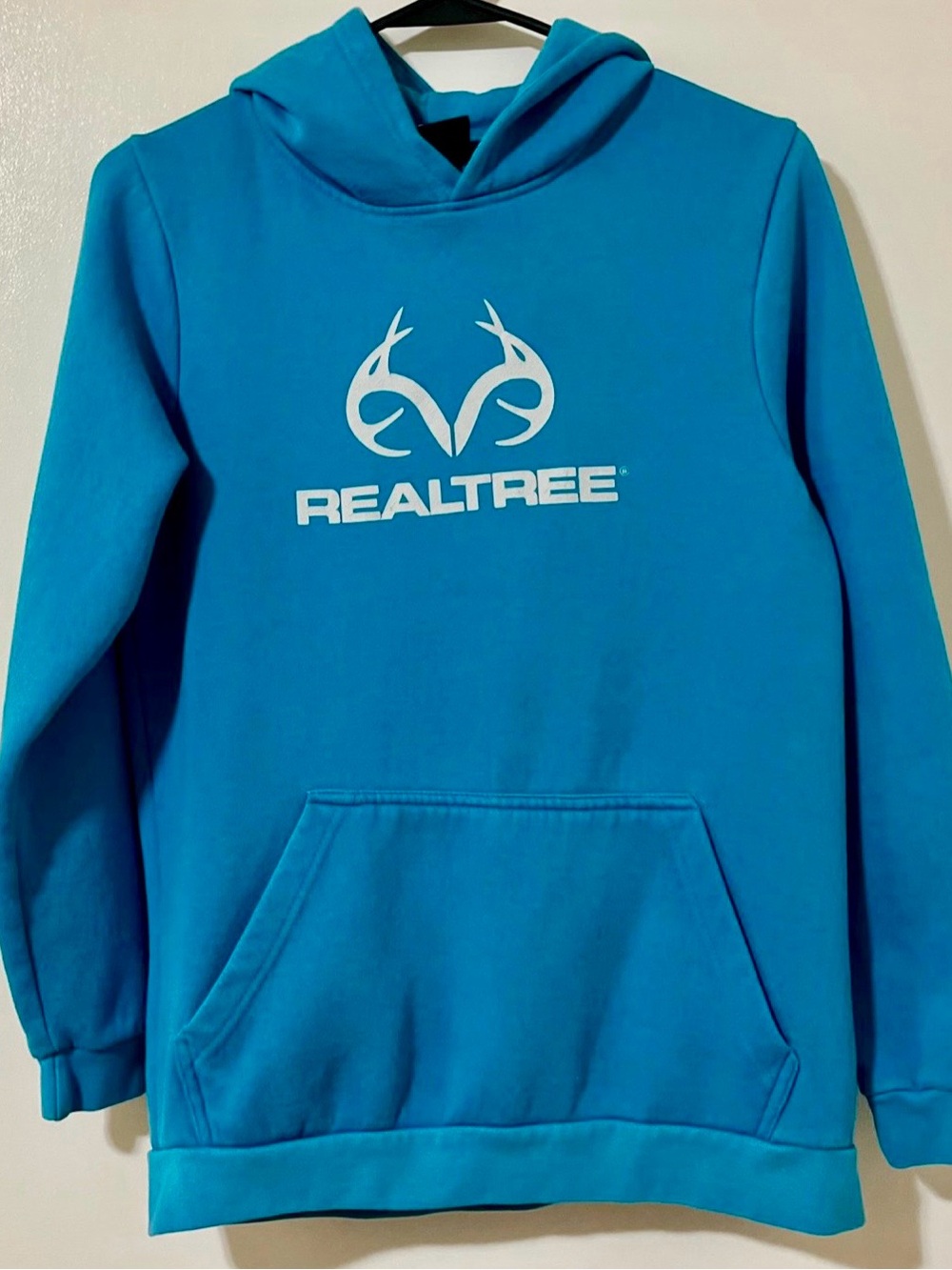 Youth Realtree Turquoise Logo Pullover